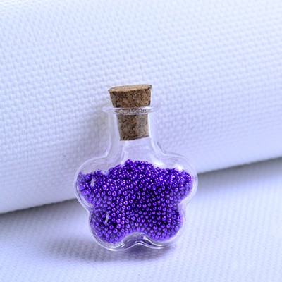 Colorful Hand-made Star  Wishing Bottle Cork Stopper Crystal Bottle Pendant