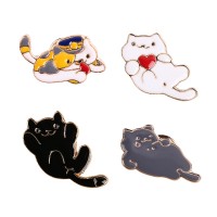 Wholesale funny fashion charm  decorative safety pin cute cartoon brooch