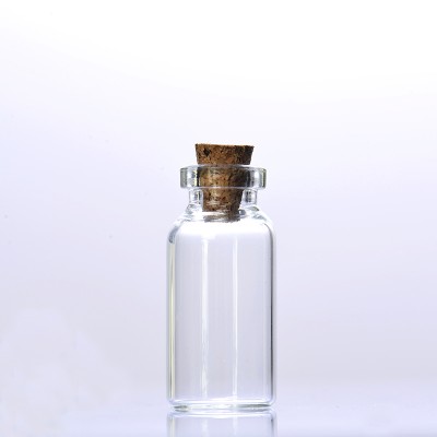 Cylinder shape Wholesale Glass Bottles Wishing Bottle Empty Bottles Sample Storage Jars With Cork Stoppers Di