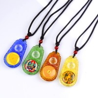 Wholesale thai amulet healty luck money ash jewelry buddha pendant religious necklace