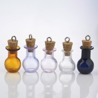 1ml Custom Size Popular Containers Vials Cork Stopper Wishing Bottle Glass Jars Cylindrical Bottle