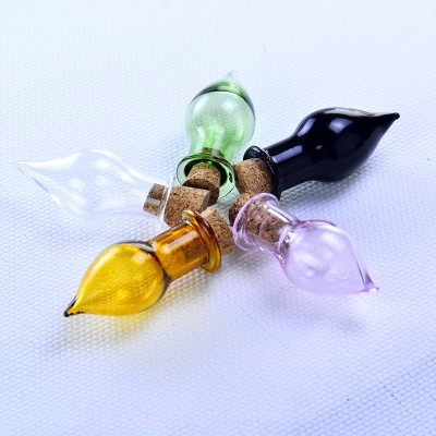 Mini Glass Cork Bottles Empty Sample Jars Wishing Bottle Wedding Decoration Pendants Cork Stopper Storage Vial