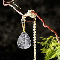 Parying  transparent fine jewelry thai amulet necklace crystal pendant jewelry