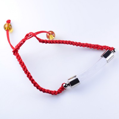 Wholesale price bend glass tube custom size bracelet jewelry glass vial pendant necklace